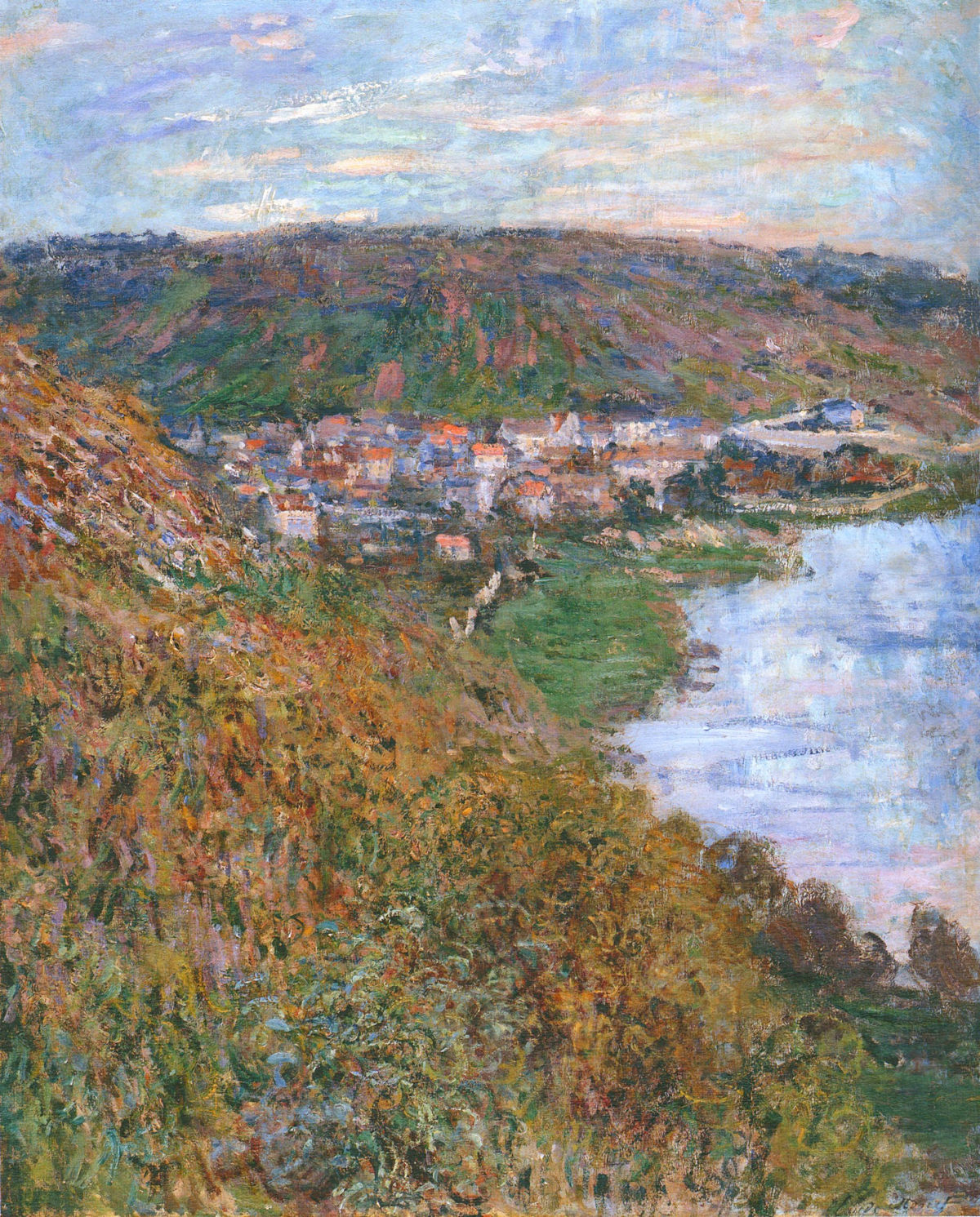 View over Vetheuil 1880